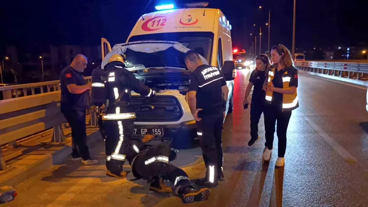 Ambulans Yangını, Sürücüler Müdahale Etti