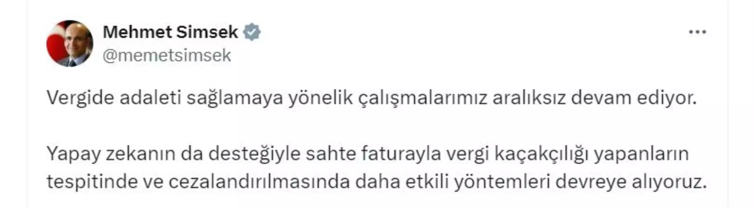 Bakan Şimşek: Yapay Zeka ile Vergi Kaçakçılığına Karşı Yeni Önlemler