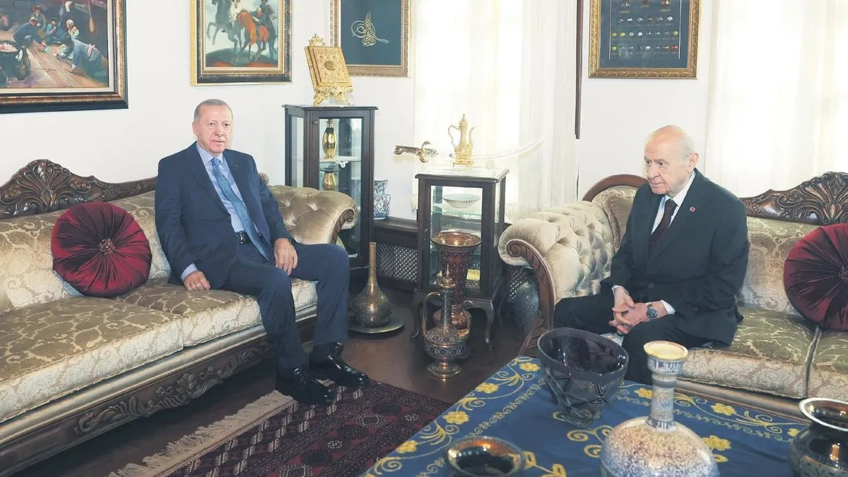 Erdoğan ve Bahçeli bir araya geldi