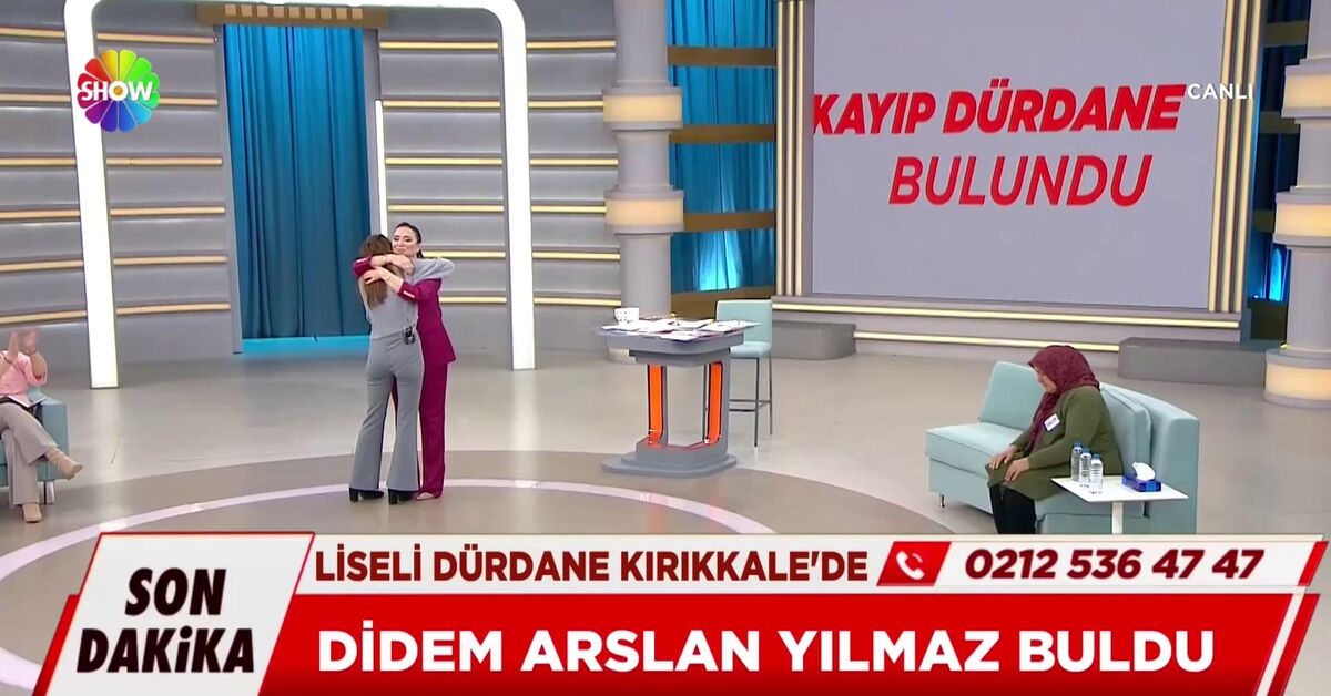 Kayıp Dürdane canlı yayında bulundu