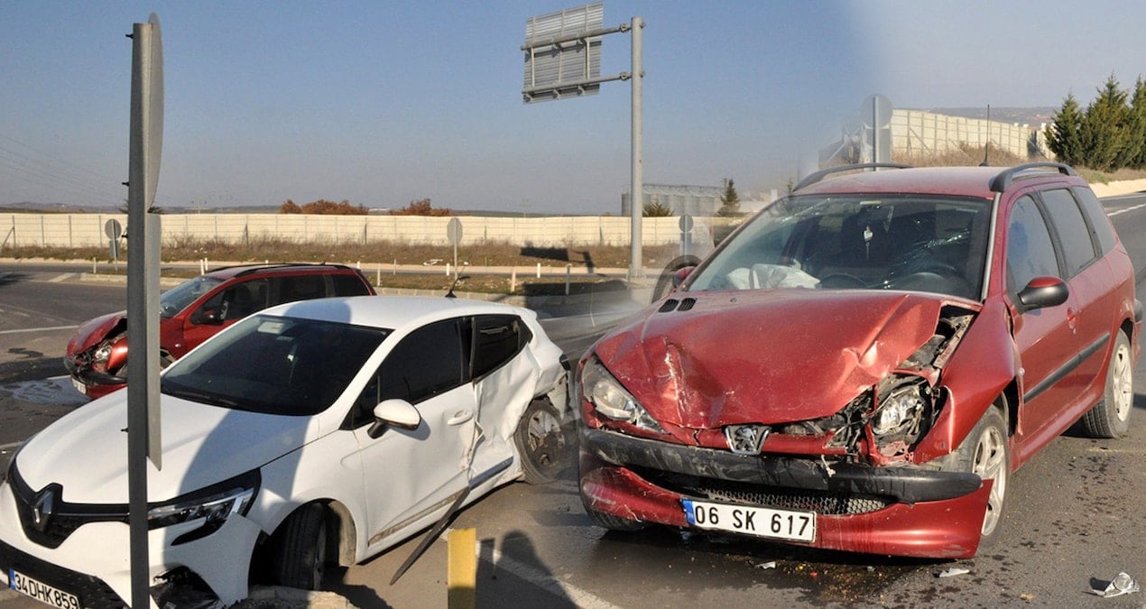 Edirne’de otomobiller çarpıştı: 3 yaralı